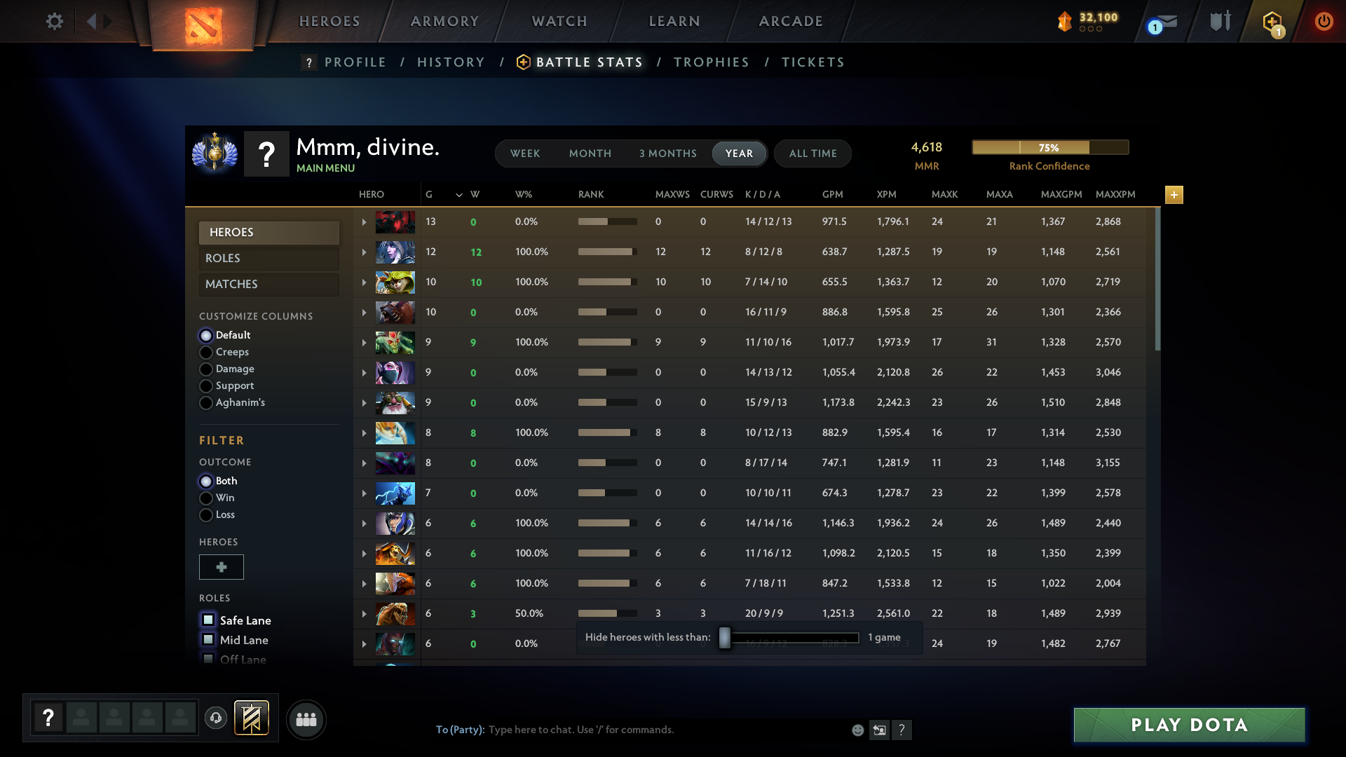 MMR: 4618 - Behavior: 10693