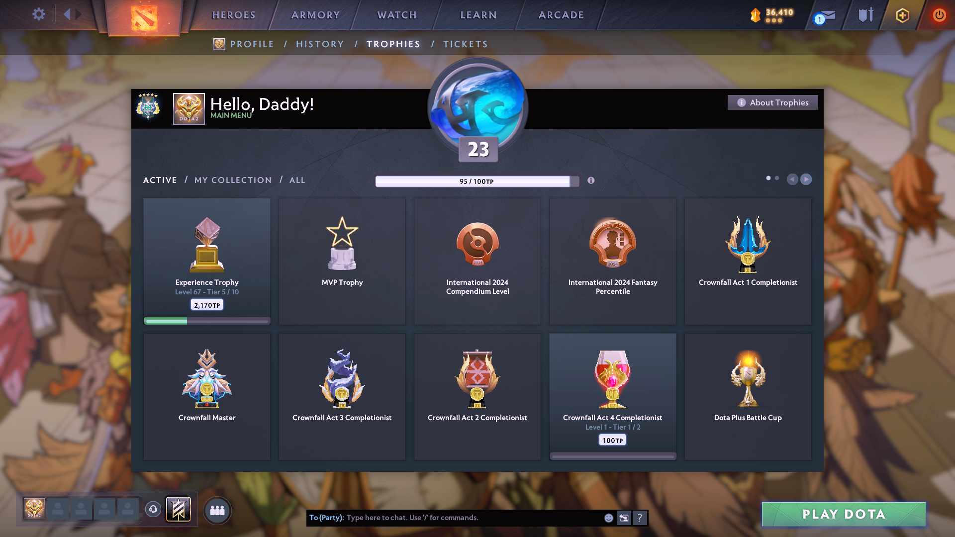 Archon V | MMR: 2904 - Behavior: 8869 - Communication: 8869