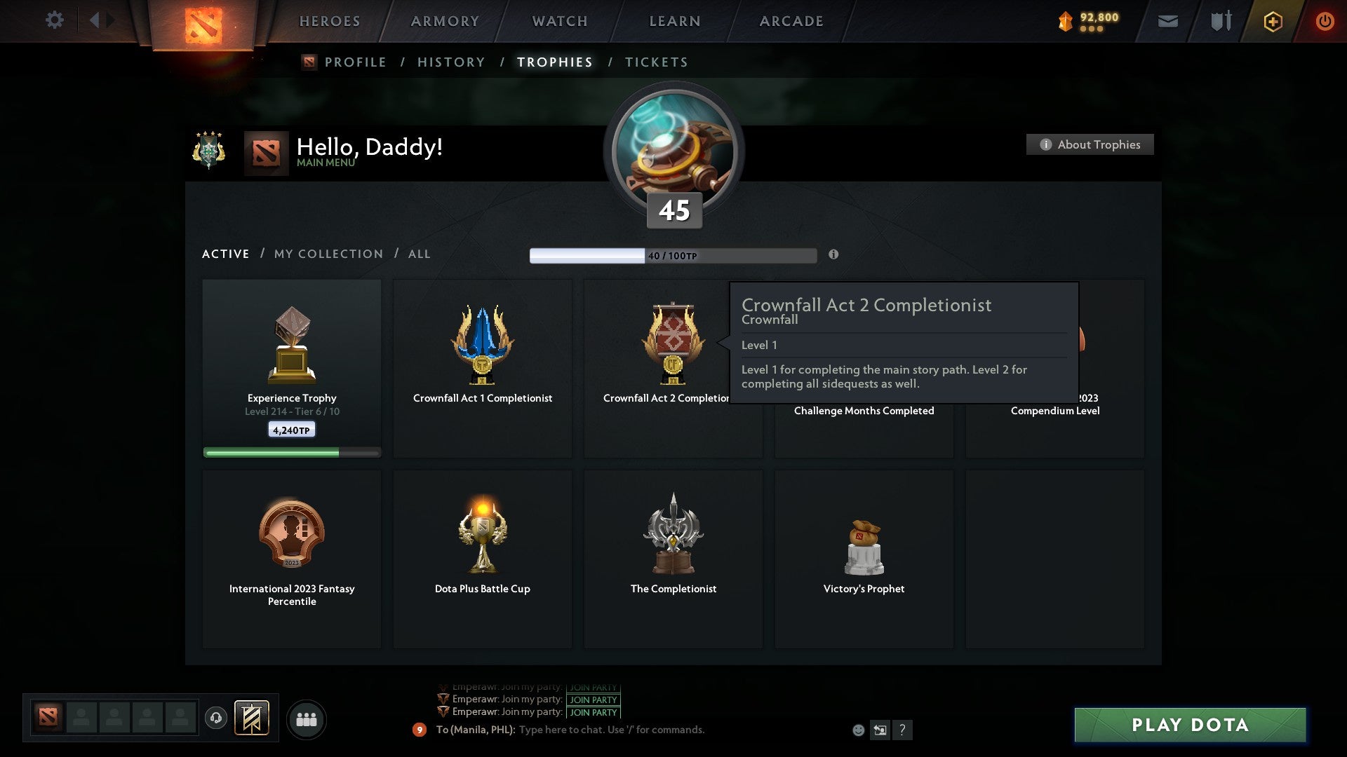 Archon IV | MMR: 2666 - Behavior: 8423 - Communication: 8423