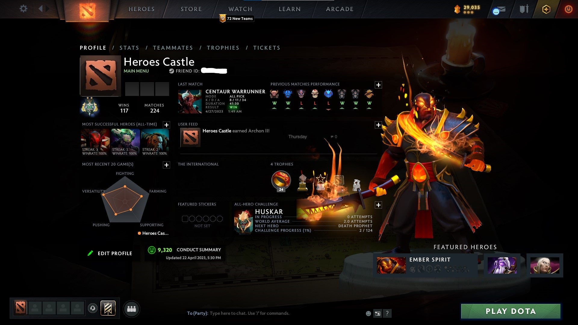 Archon II | MMR: 2496 - Behavior: 9320