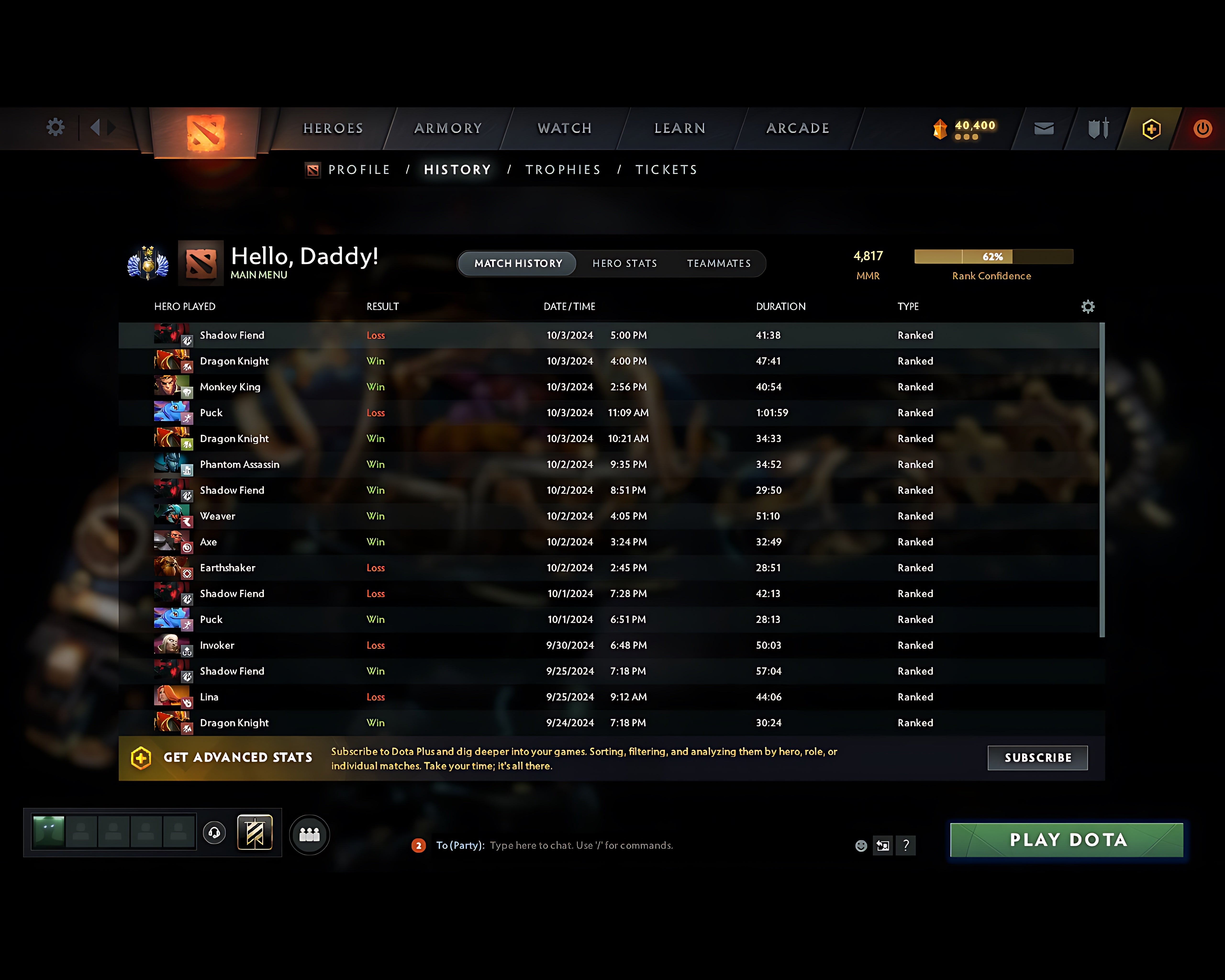 Divine II | MMR: 4817 - Behavior: 8192 - Communication: 8192