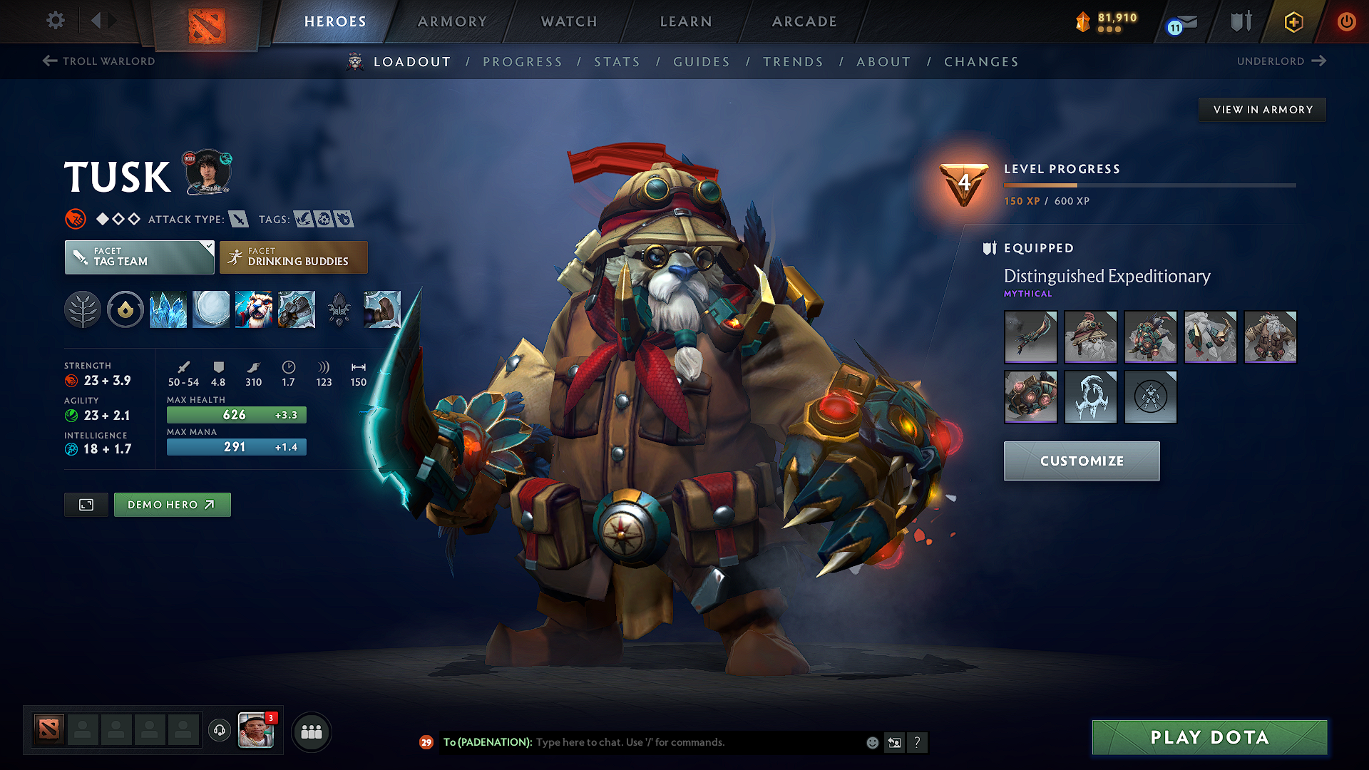 Legend I | MMR: 3100 - Behavior: 11914 - Communication: 11914