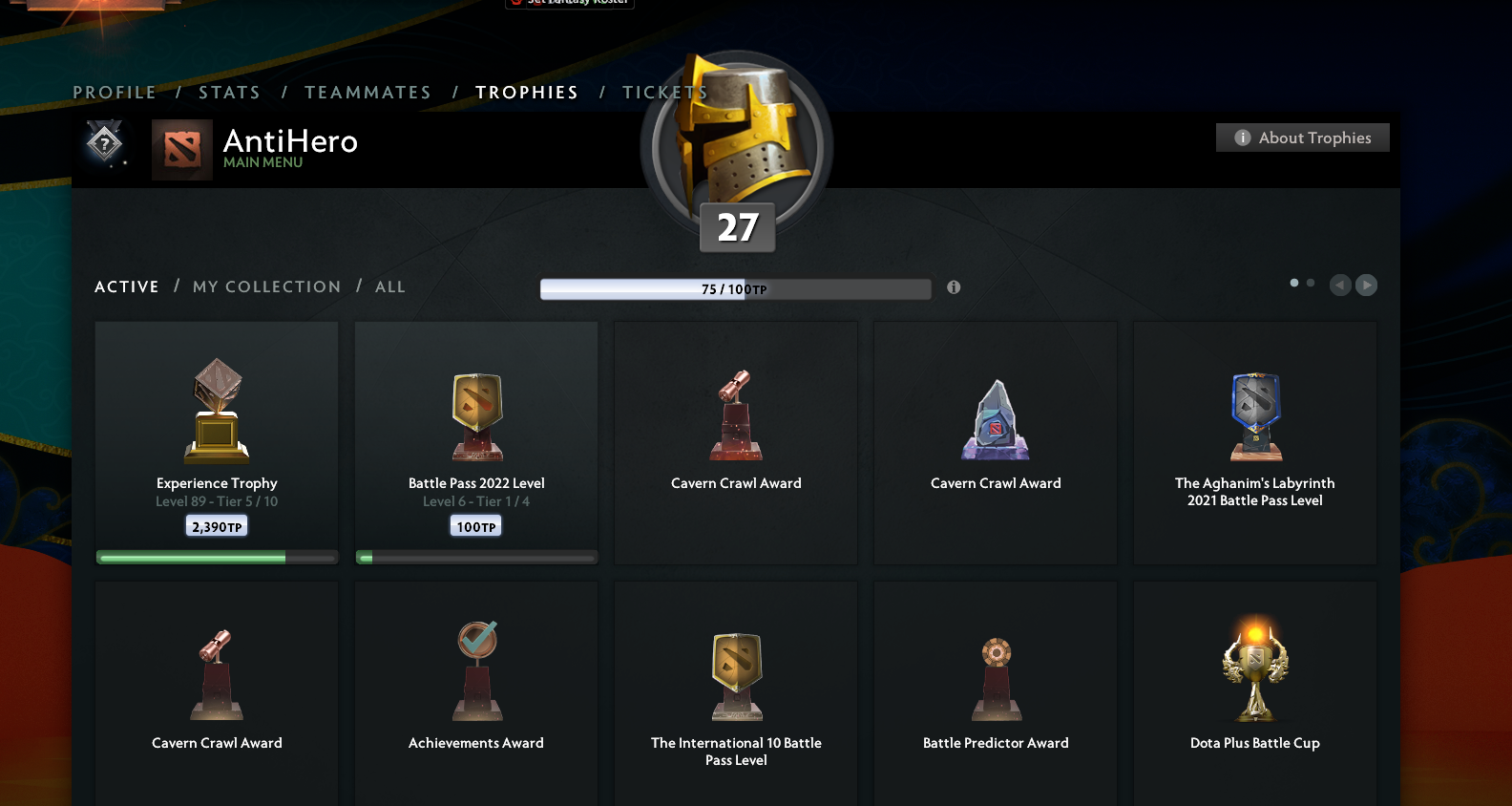 Legend II | MMR: 3298 - Behavior: 8480