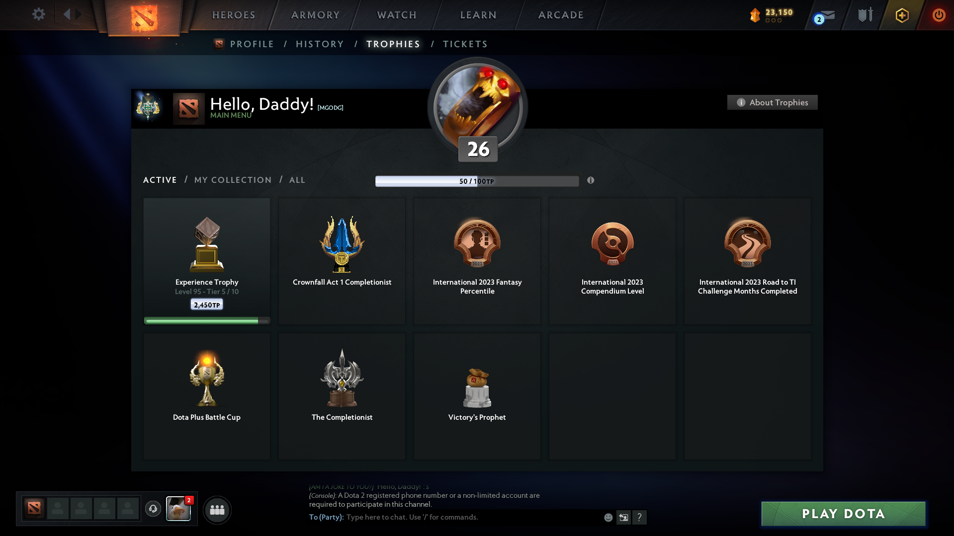 Archon I | MMR: 2181 - Behavior: 9291 - Communication: 9291