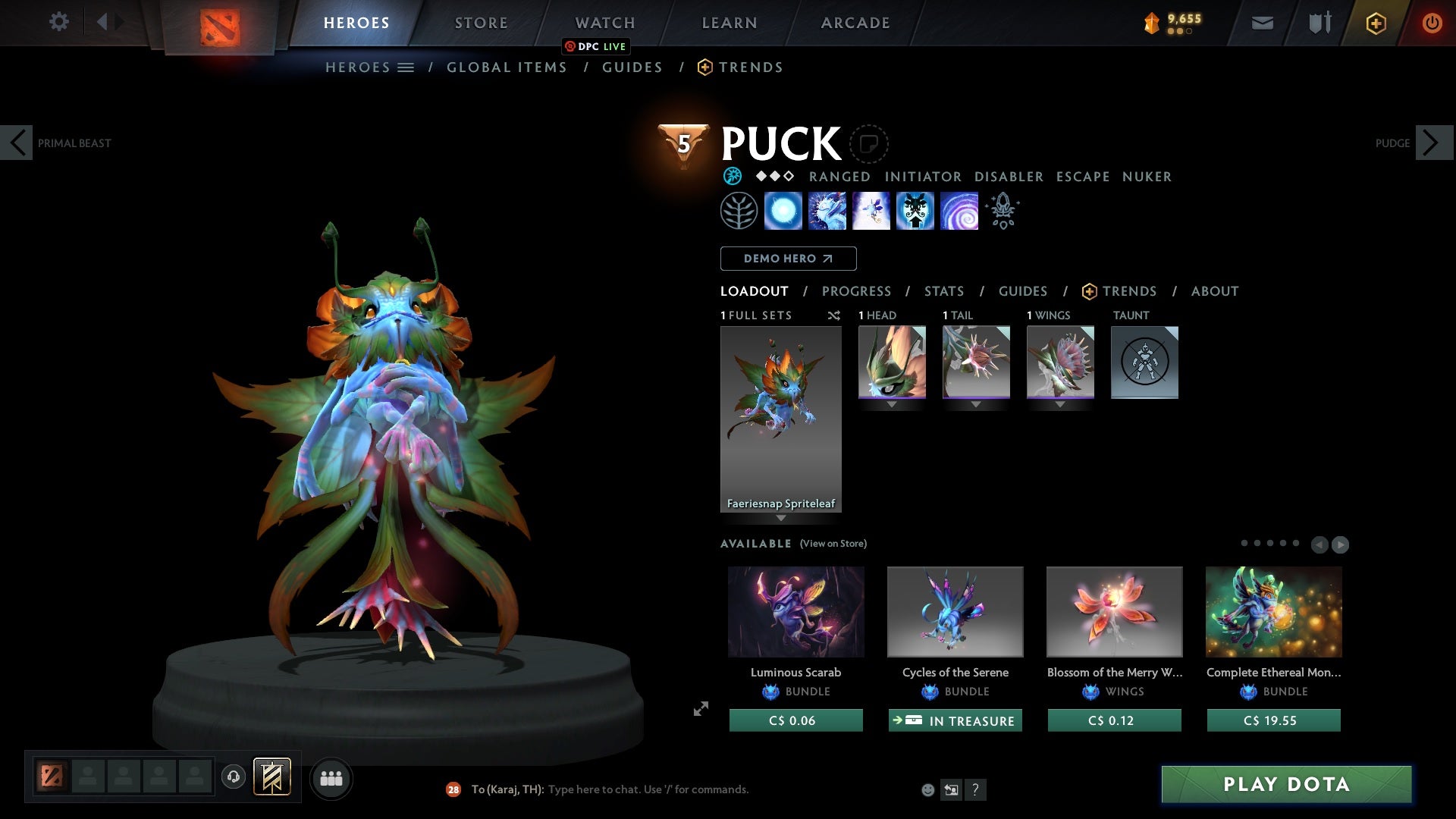 Ancient V | MMR: 4443 - Behavior: 9825