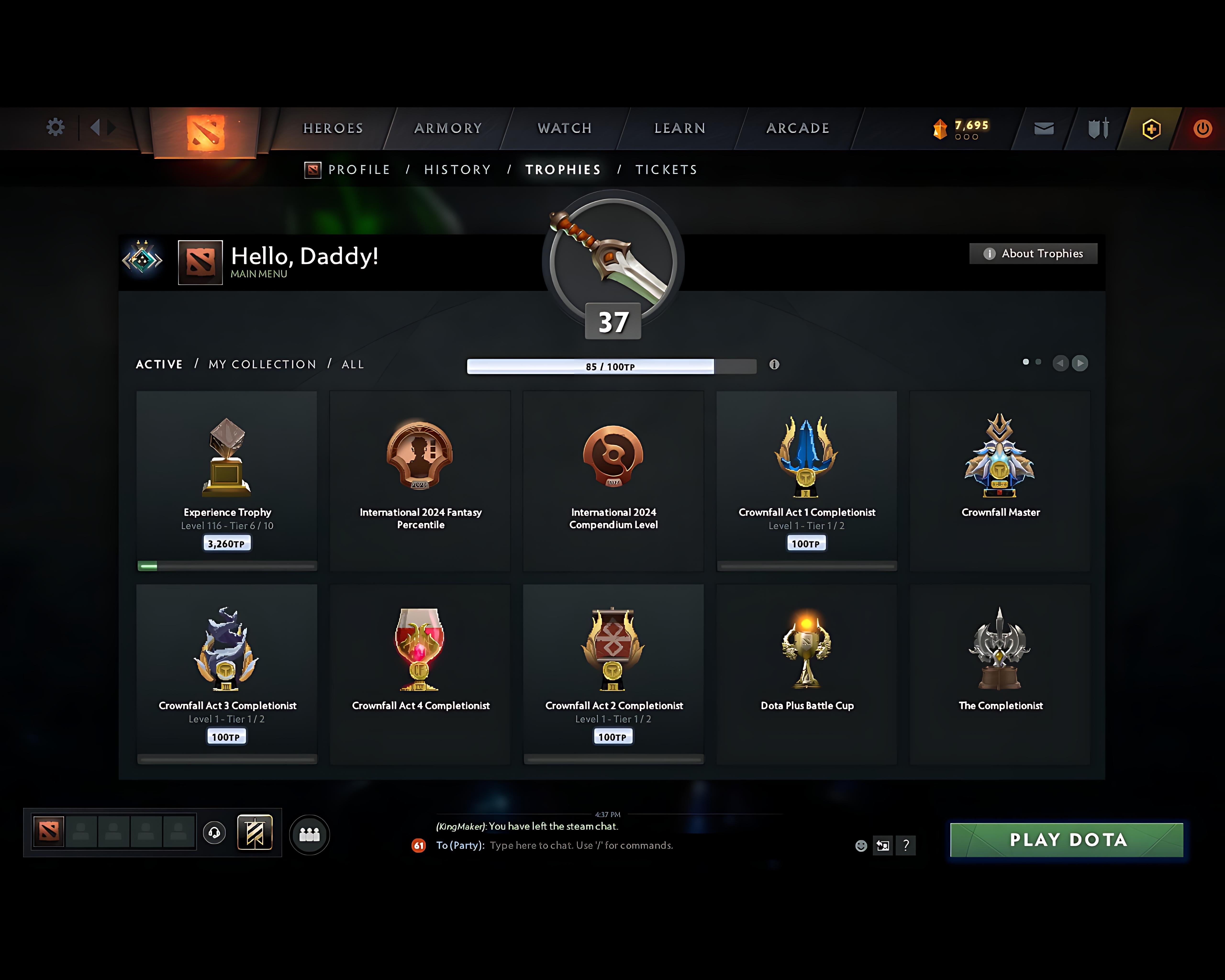 Crusader II | MMR: 1847 - Behavior: 11003 - Communication: 11003