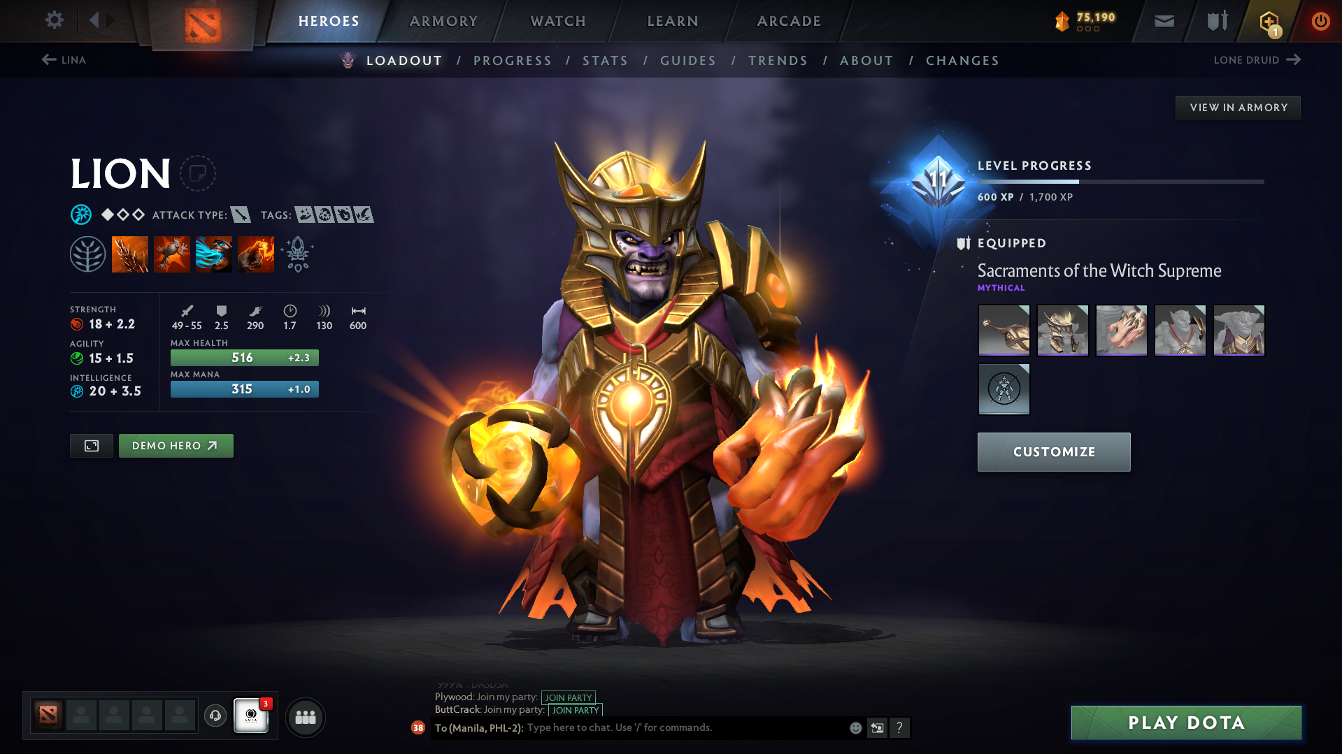 Legend III | MMR: 3417 - Behavior: 8182 - Communication: 8182