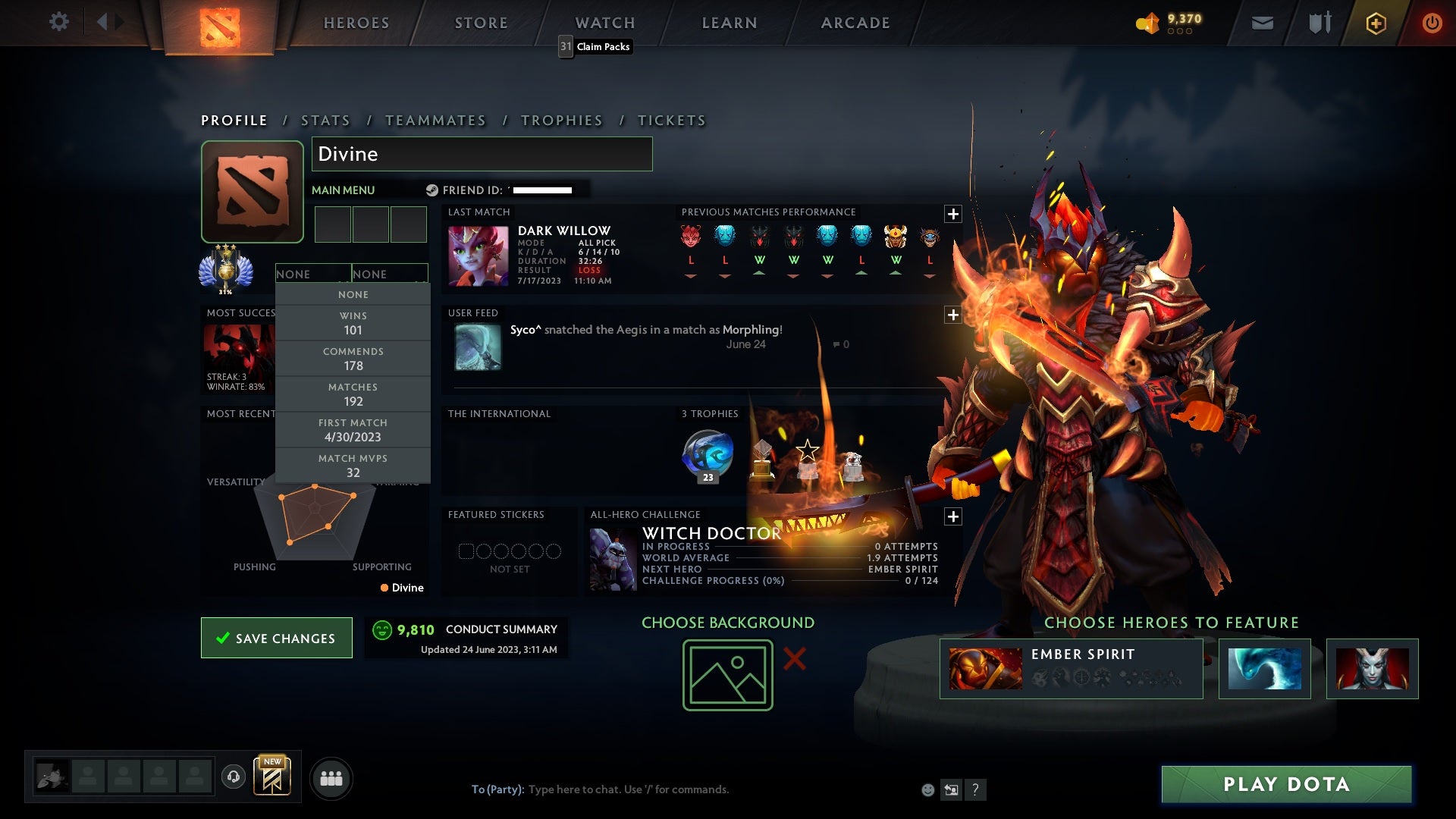 Divine III | MMR: 5083 - Behavior: 9810