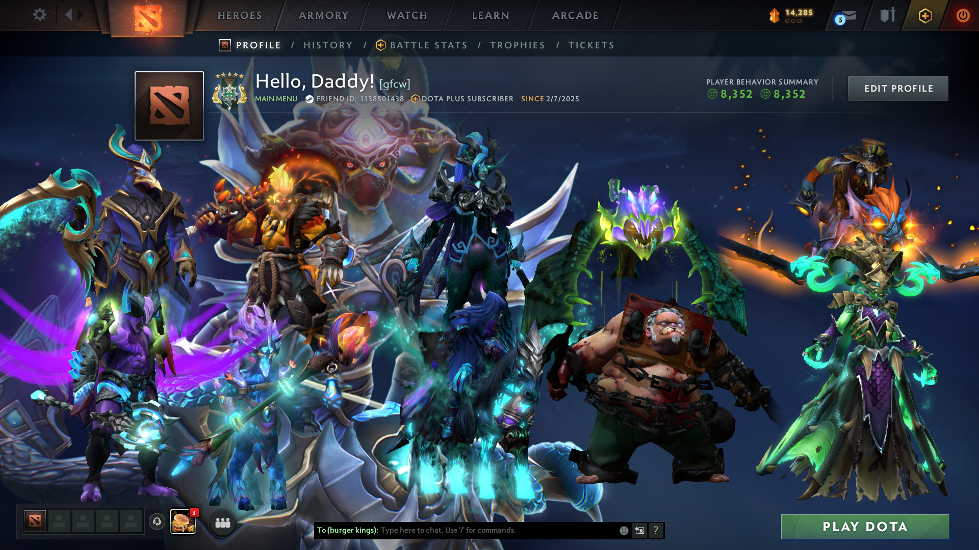 Archon V | MMR: 2869 - Behavior: 8352 - Communication: 8352