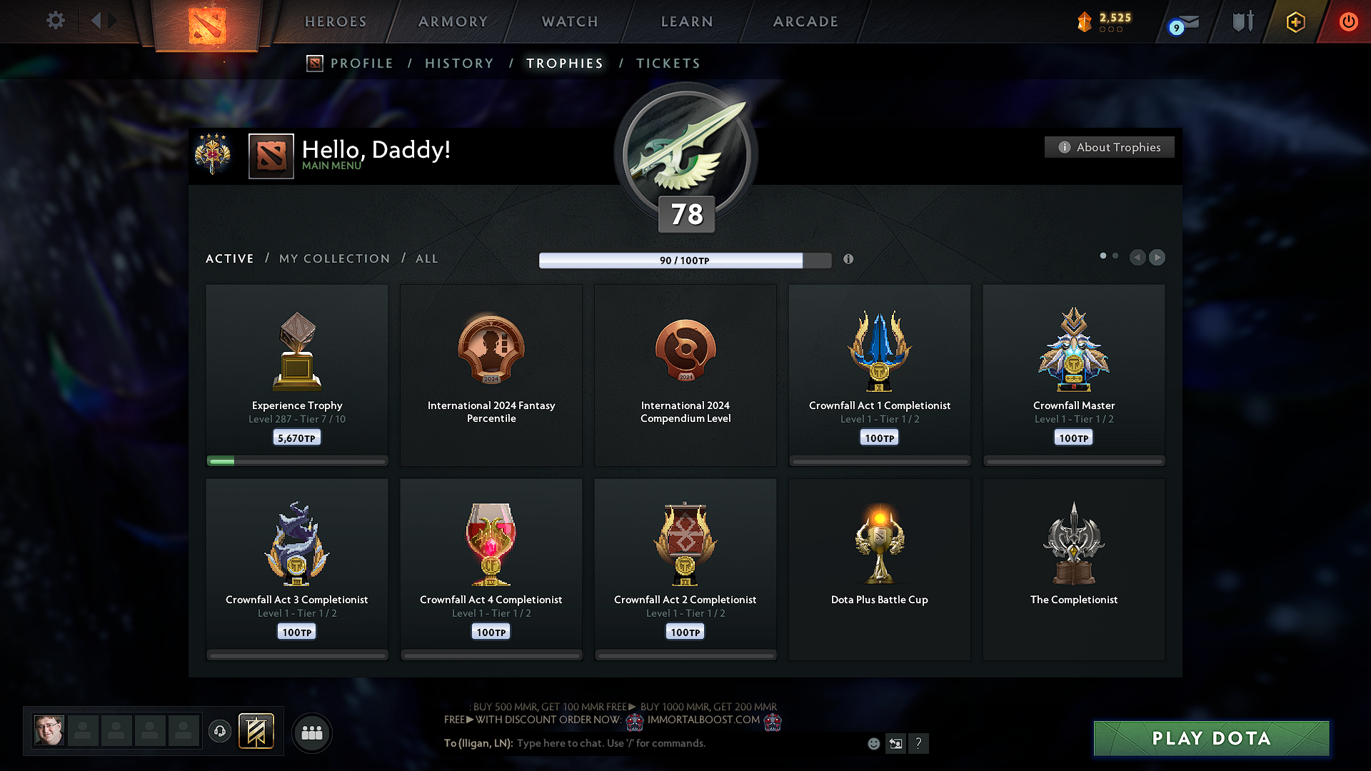 Legend IV | MMR: 3678 - Behavior: 11537 - Communication: 11537