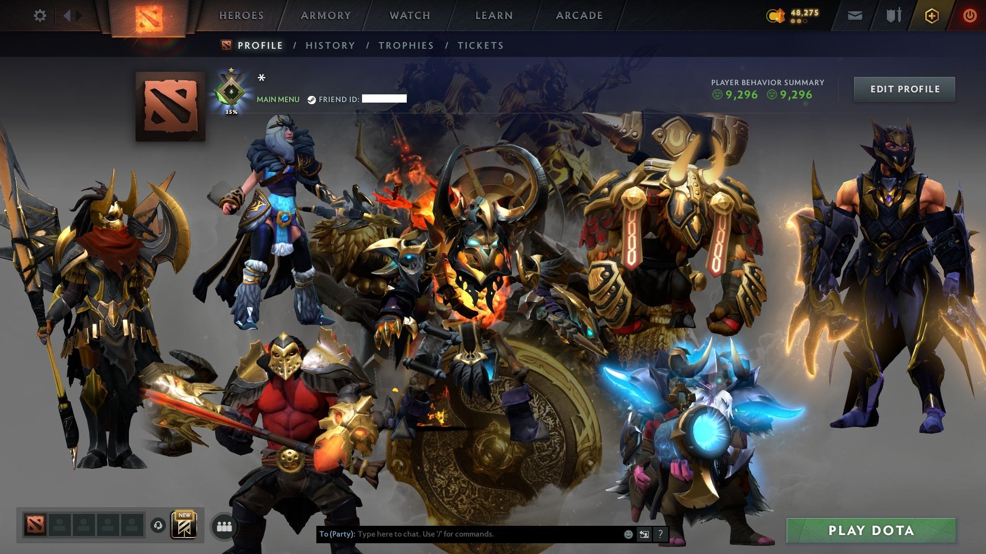 MMR: 100 - Behavior: 9296