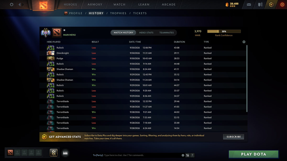 MMR: 3970 - Behavior: 10450