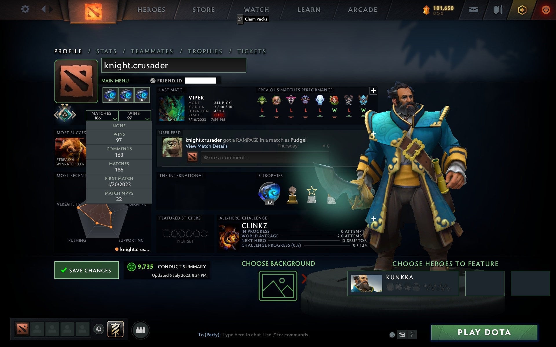 Crusader II | MMR: 1595 - Behavior: 9735