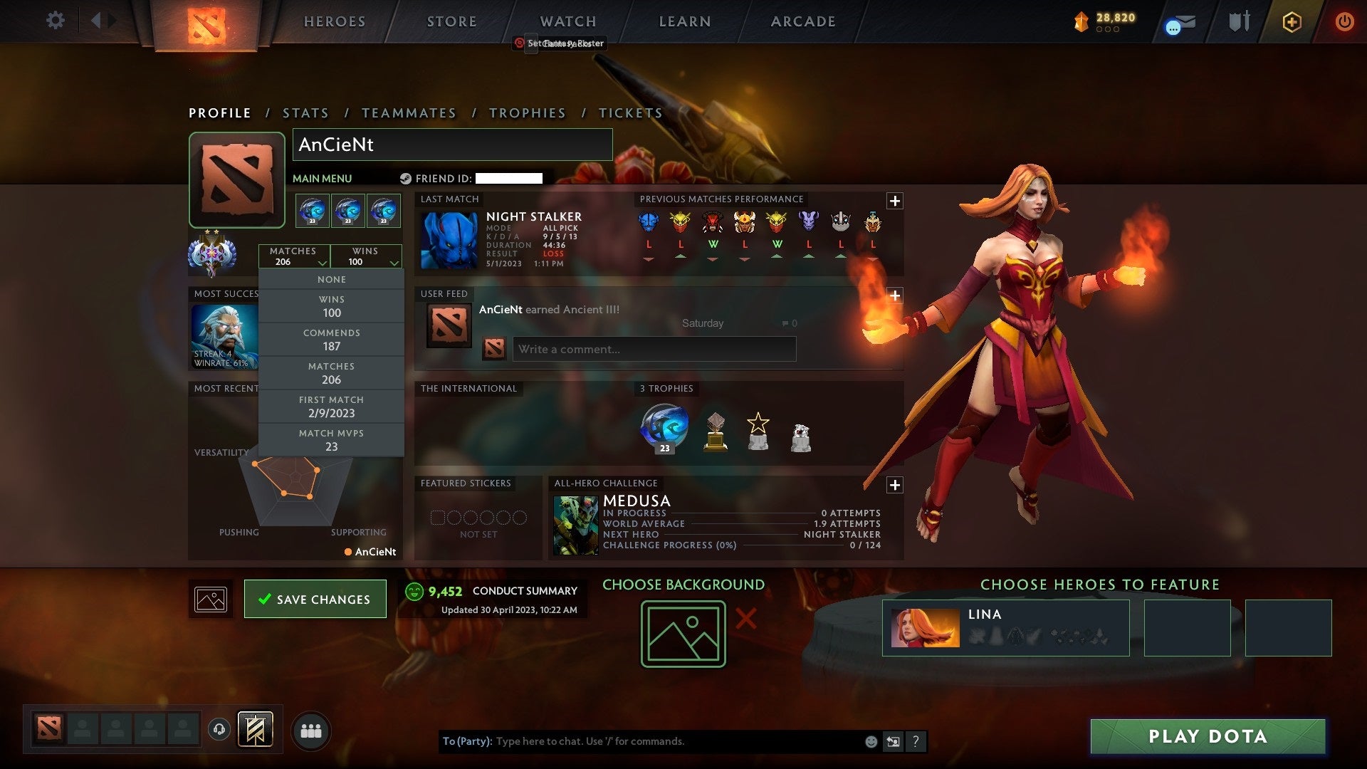 Ancient II | MMR: 3913 - Behavior: 9452