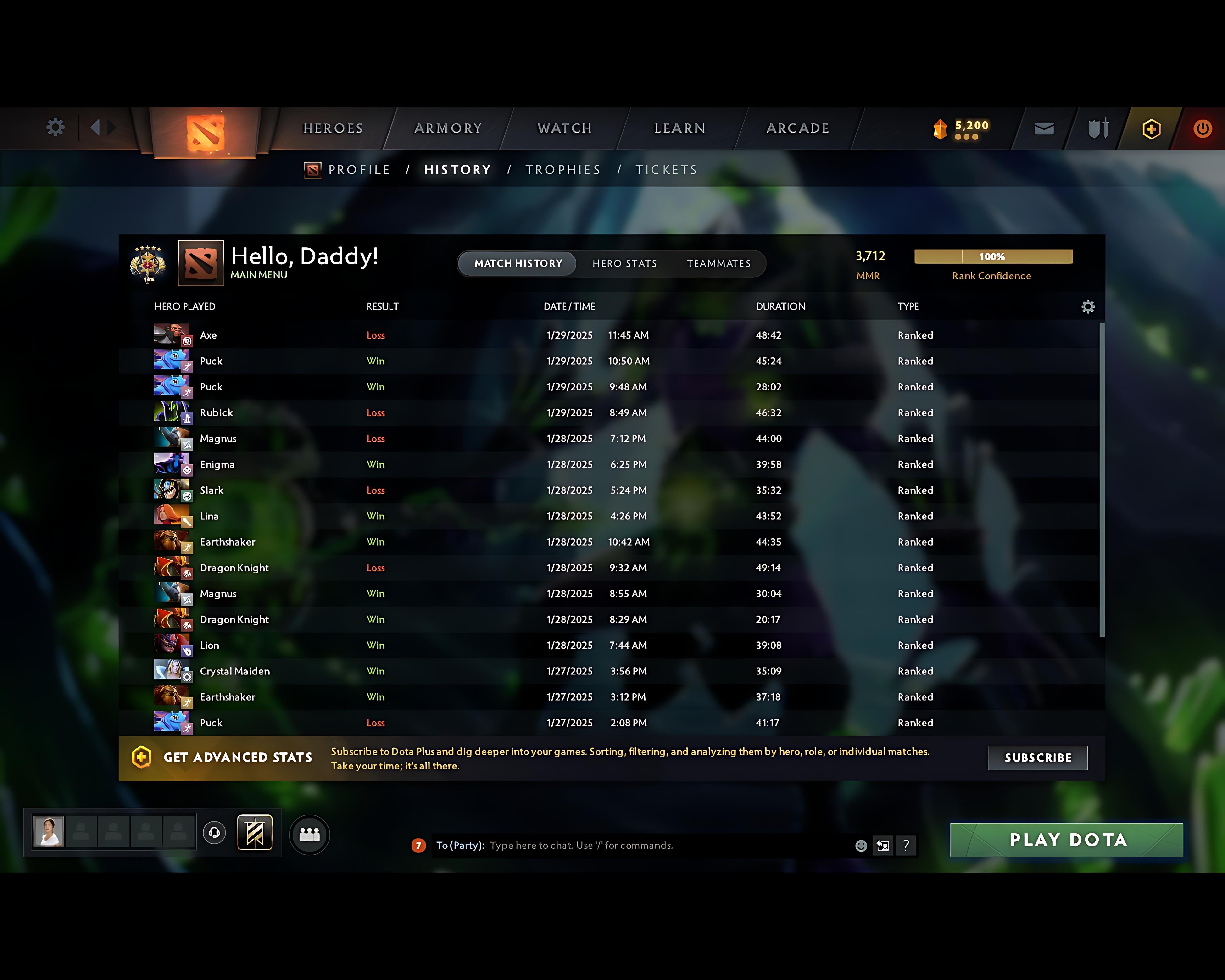 Legend V | MMR: 3712 - Behavior: 9342 - Communication: 9342