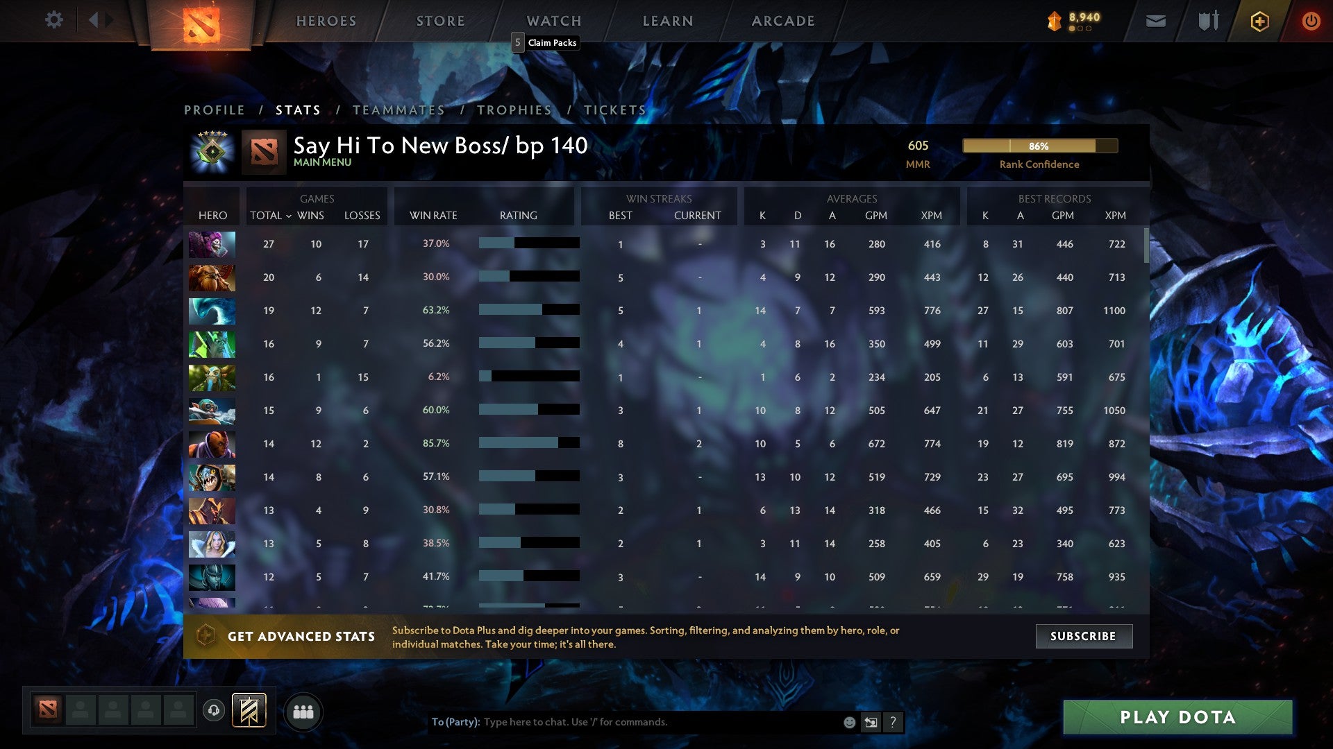 Herald V | MMR: 605 - Behavior: 10000