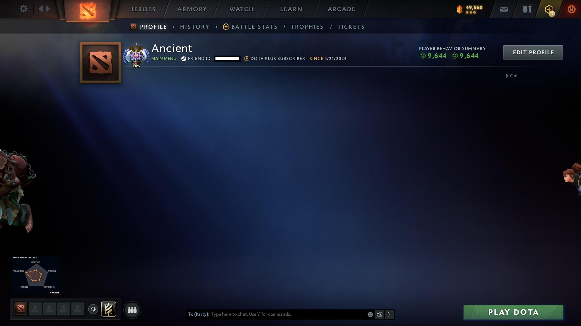 Ancient I | MMR: 3879 - Behavior: 9644 - Communication: 9644