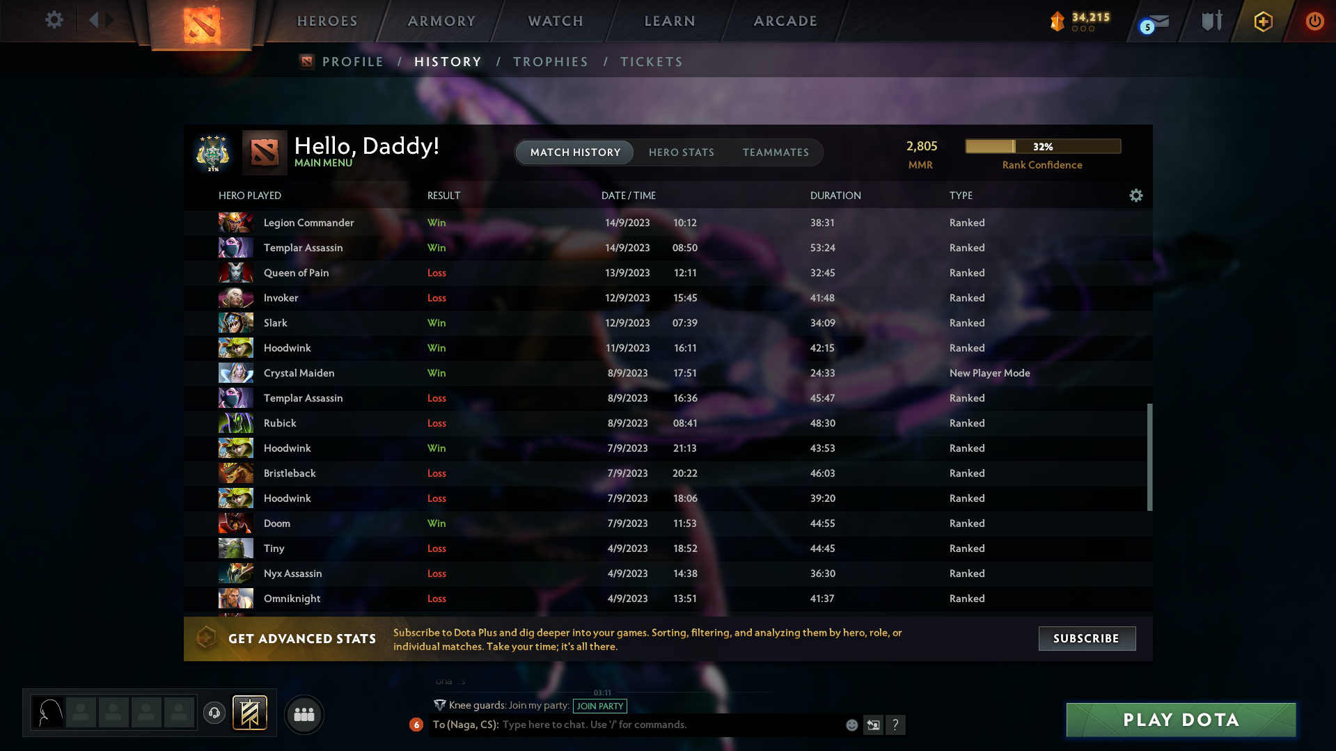 Archon IV | MMR: 2805 - Behavior: 8838 - Communication: 8838