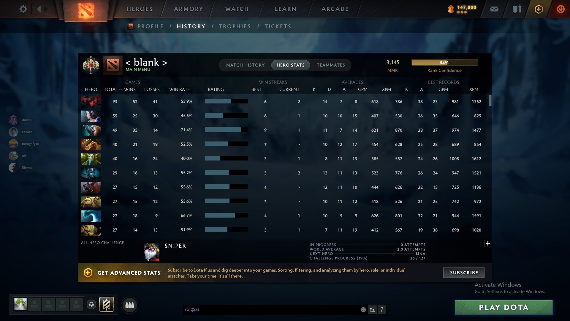 MMR: 3145 - Behavior: 8085