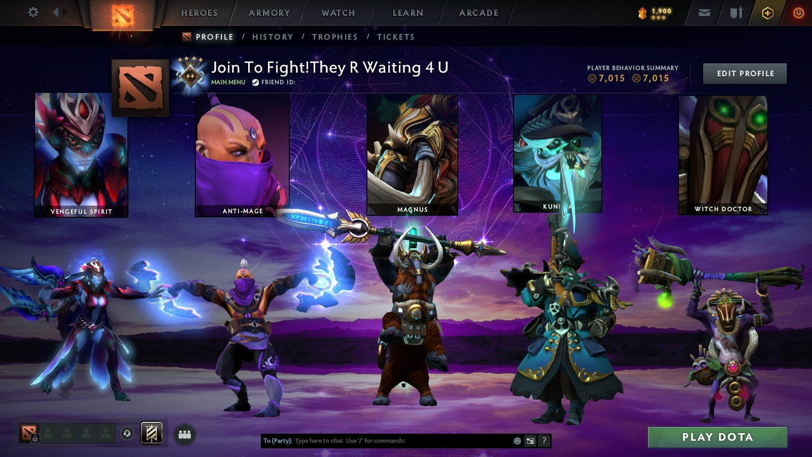 MMR: 1098 - Behavior: 7015