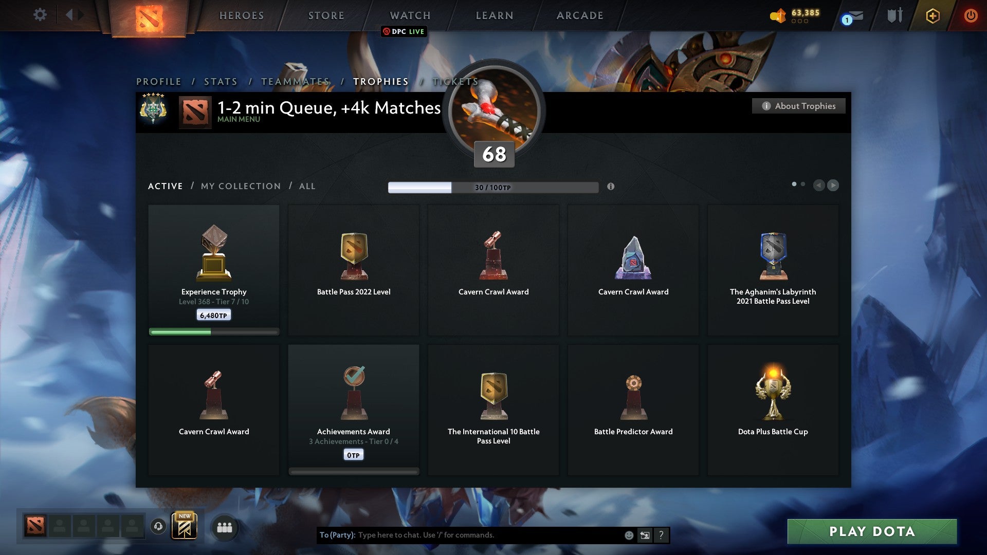 Archon V | MMR: 3003 - Behavior: 9985