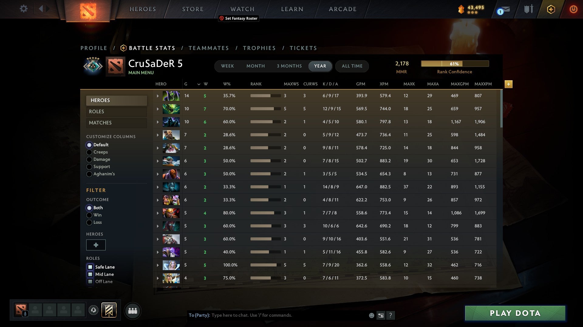 Crusader V | MMR: 2178 - Behavior: 10000