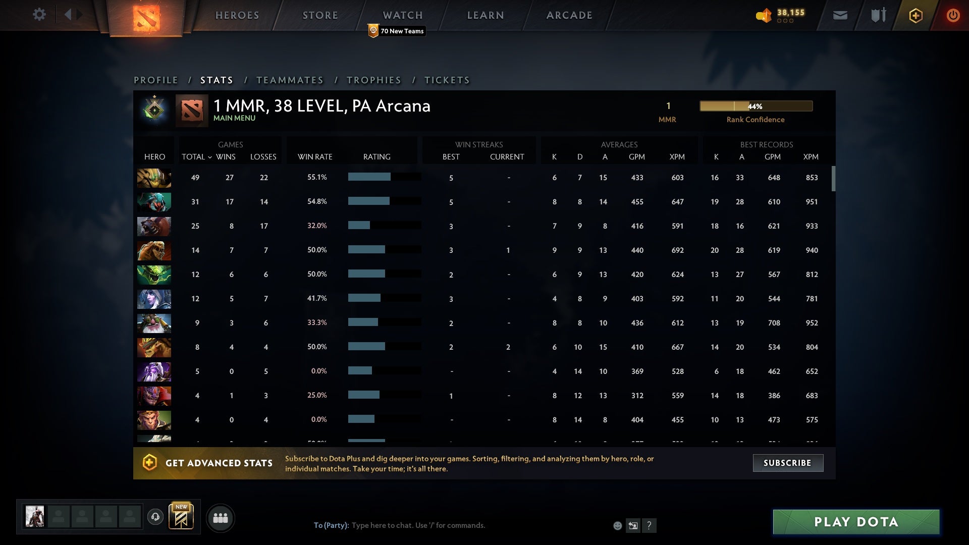 Herald I | MMR: 1 - Behavior: 9535