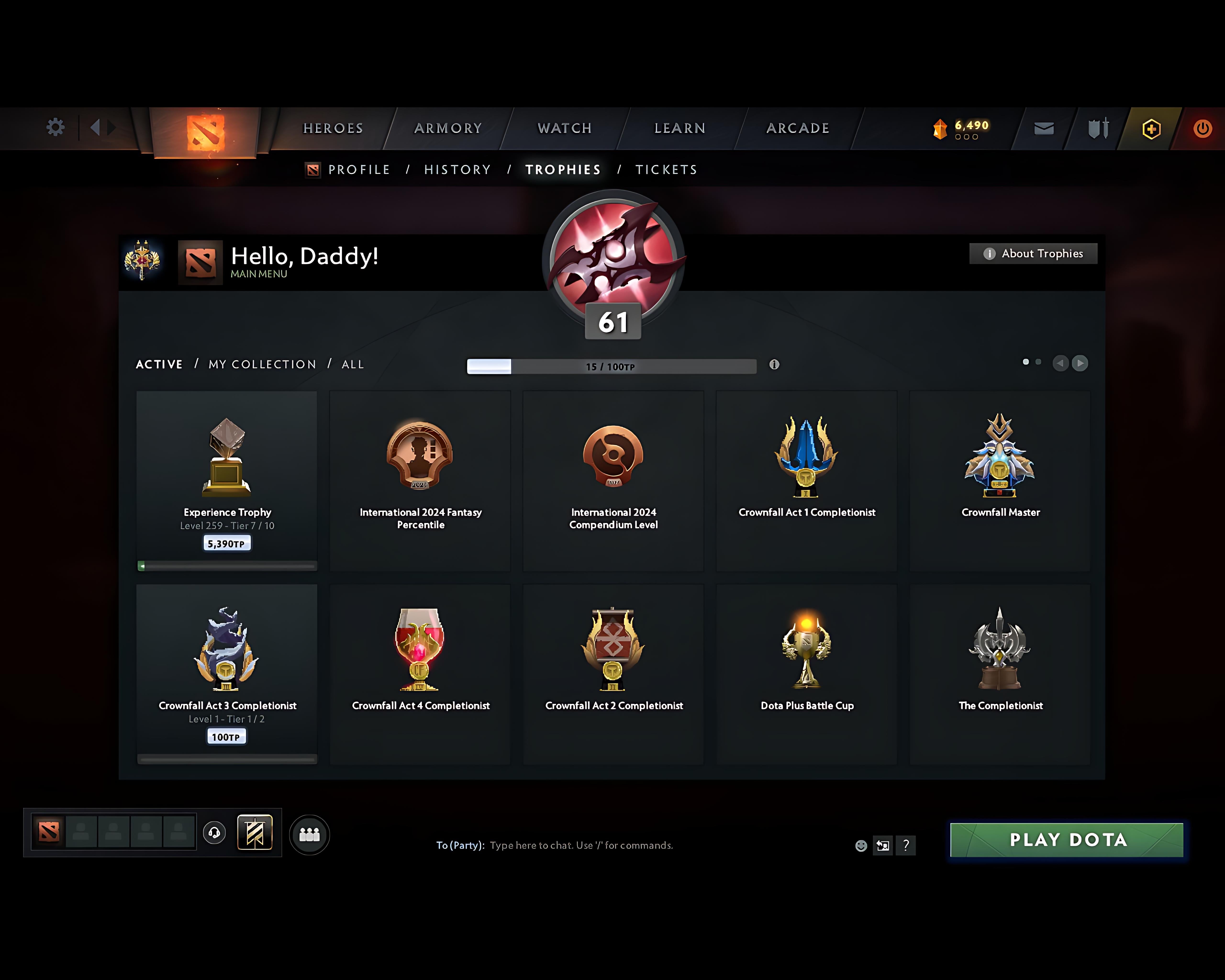 Legend II | MMR: 3221 - Behavior: 12000 - Communication: 12000