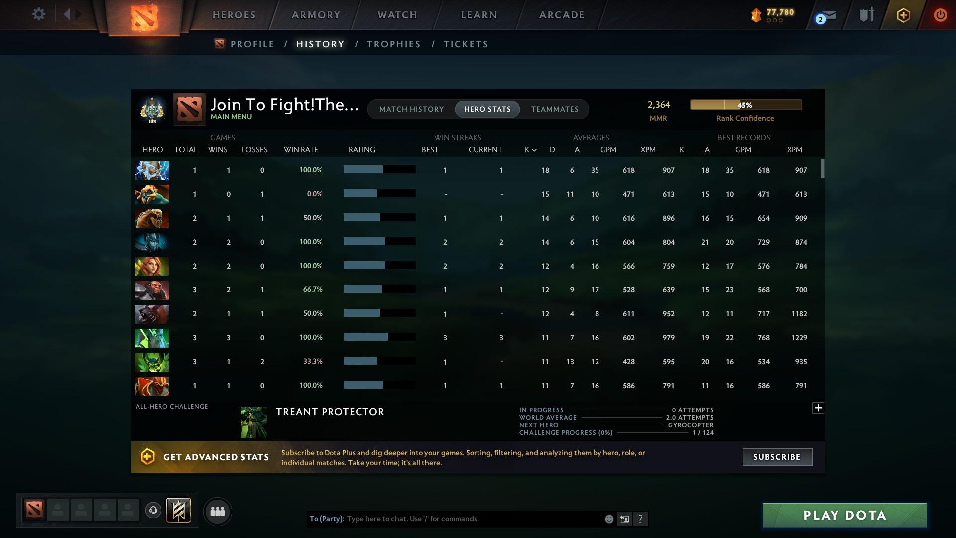 Archon I | MMR: 2364 - Behavior: 8845 - Communication: 8845