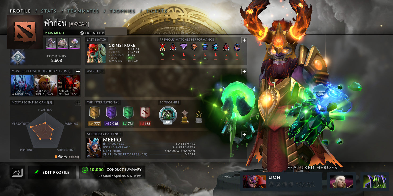 Not Calibrated | MMR: TBD - Behavior: 10000