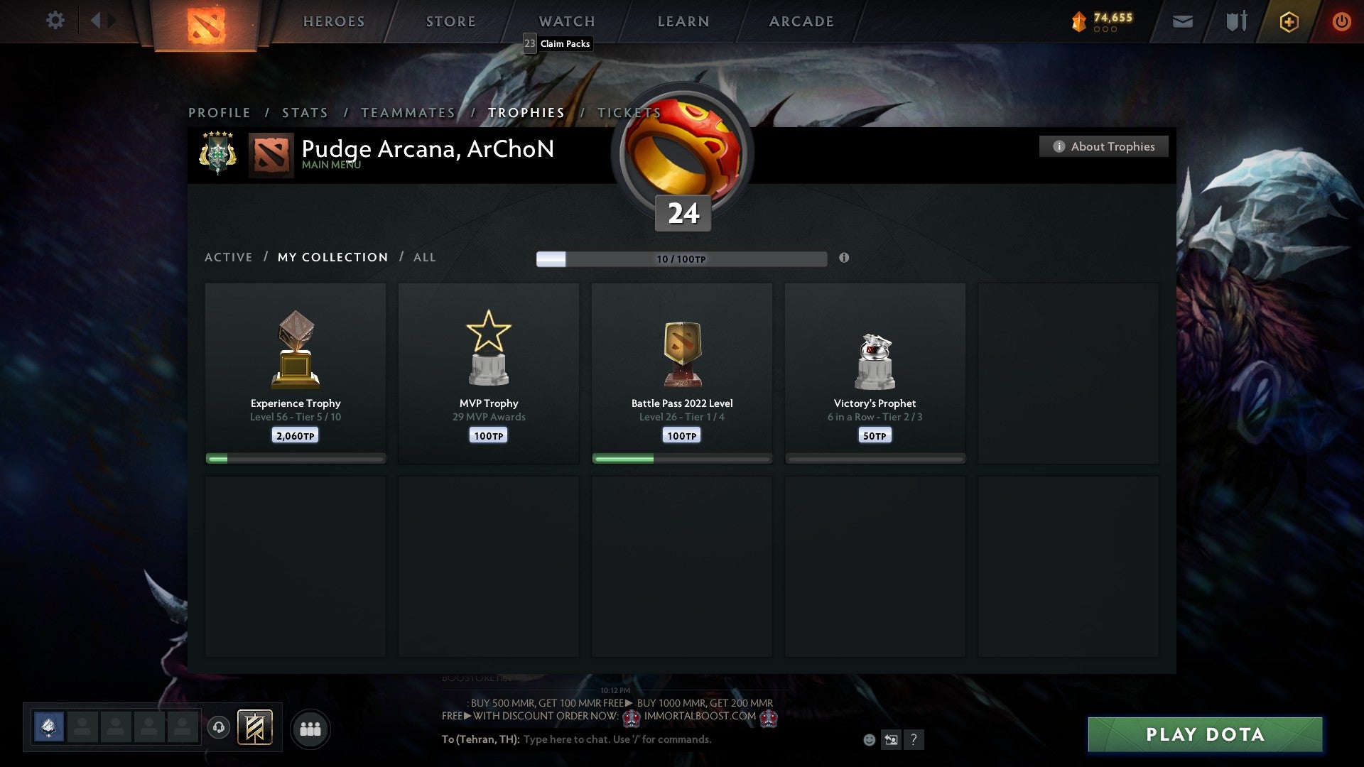 Archon V | MMR: 2940 - Behavior: 10000