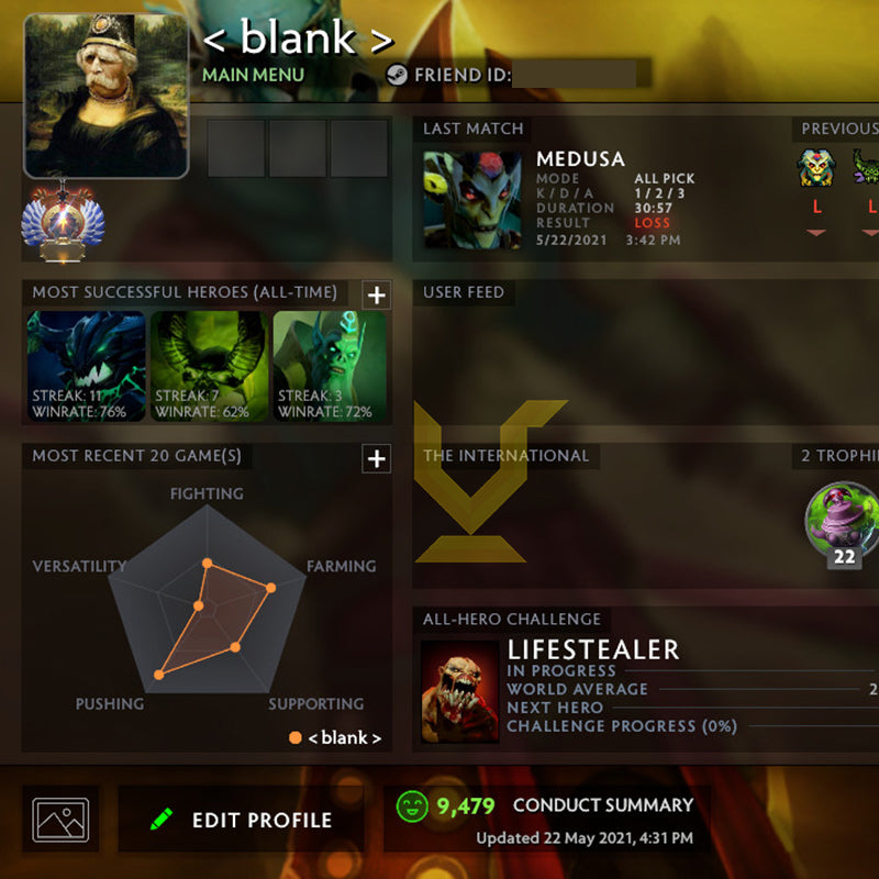 Immortel | MMR : 5610 - Comportement : 9479