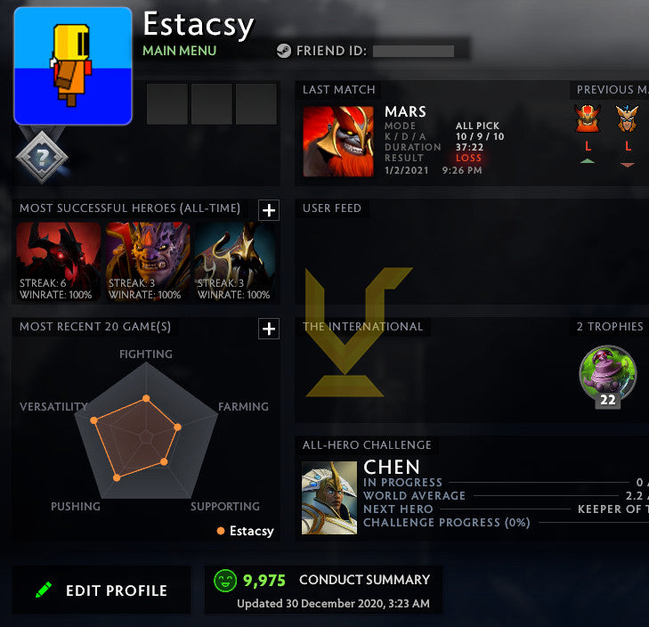 Not Calibrated | MMR : TBD - Behavior : 10000