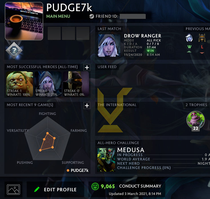 Non calibré | MMR : TBD - Comportement : 9065