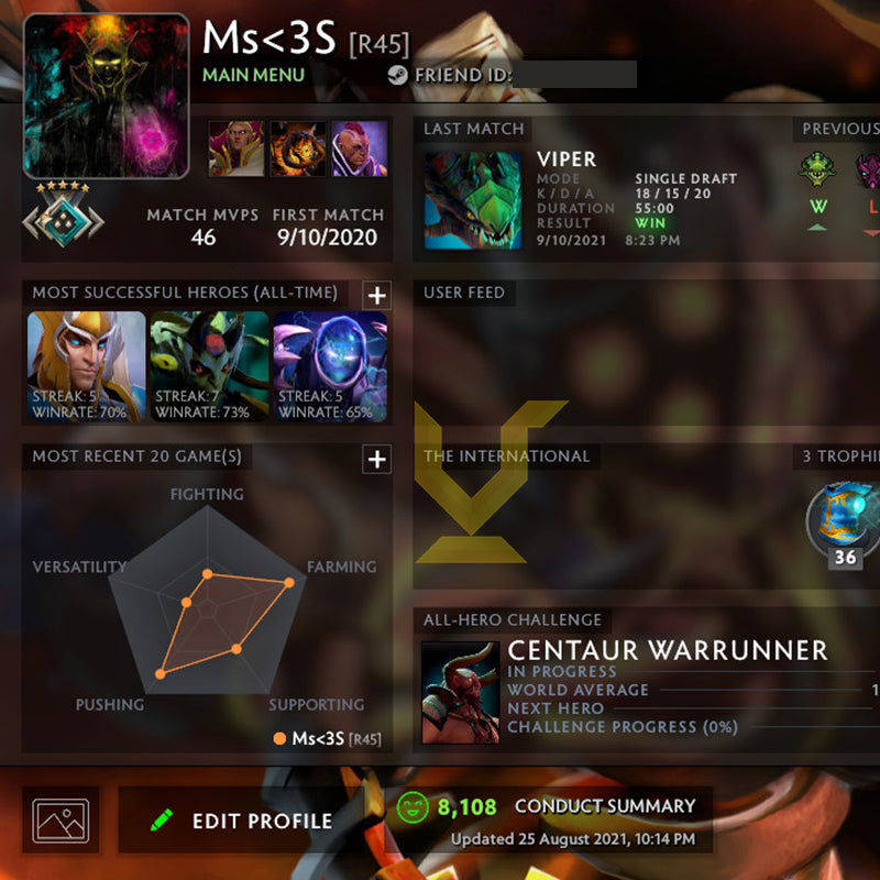 Crusader V | MMR: 2050 - Behavior: 8108