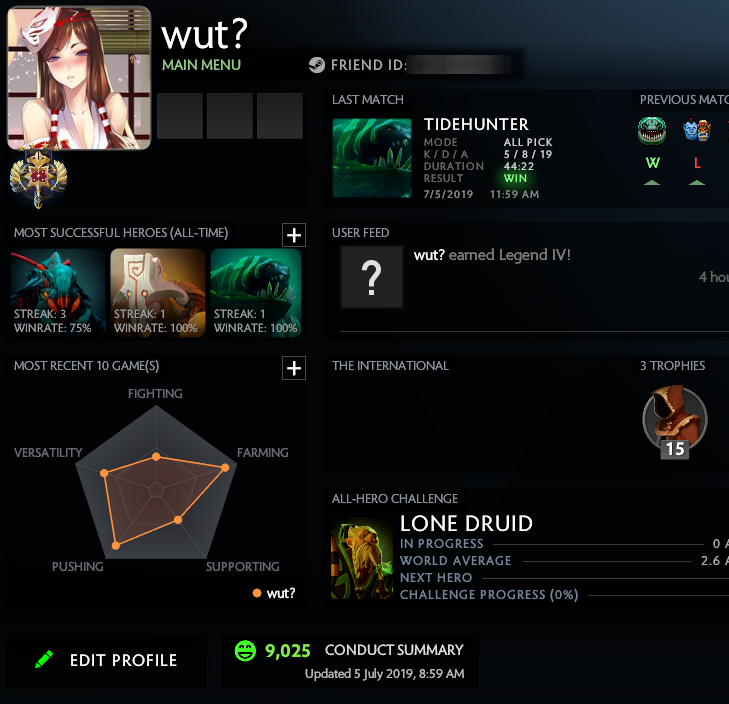 Legend IV | MMR: 3431 / TBD