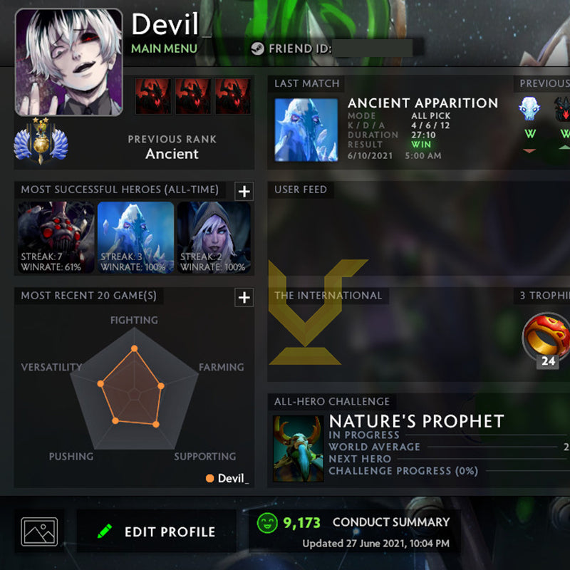 Divine III | MMR: 4900 - Behavior: 9173