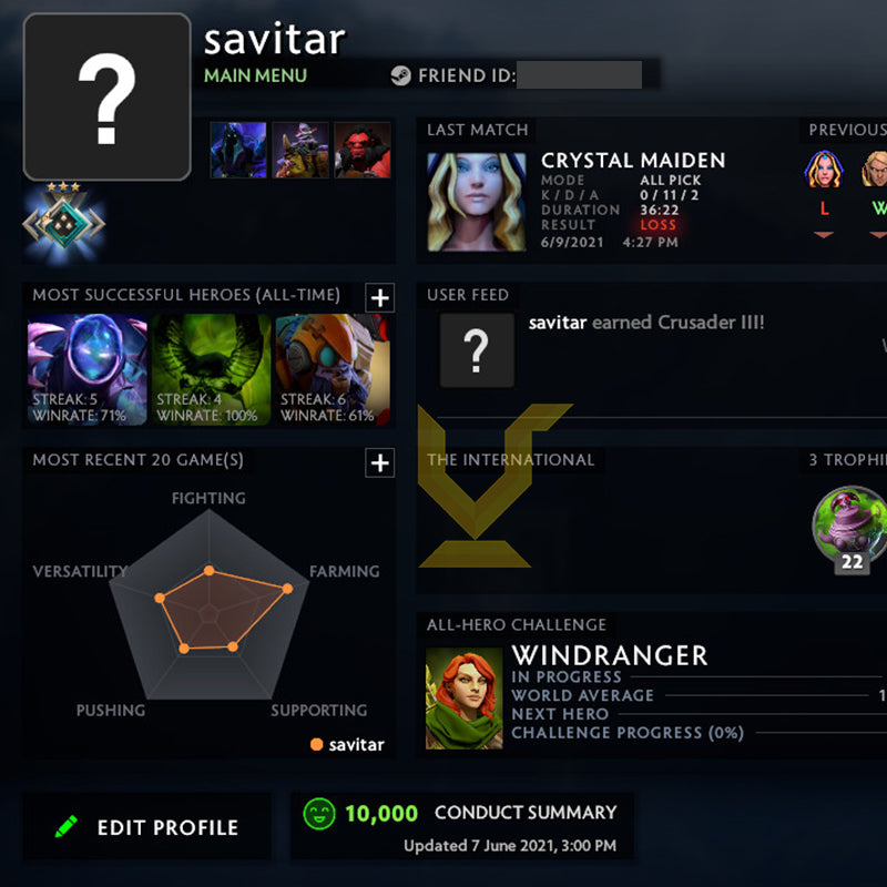 Croisé III | MMR : 2000 - Comportement : 10000