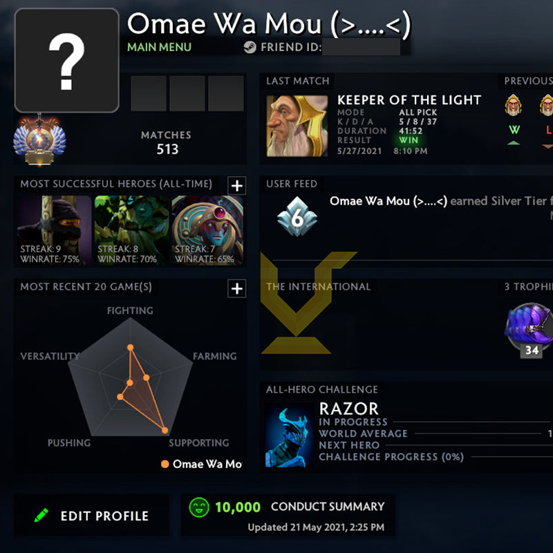 Immortel | MMR : 5900 - Comportement : 10000