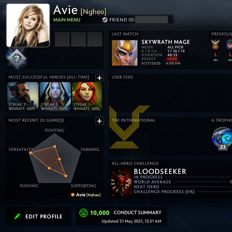 Not Calibrated | MMR: TBD - Behavior: 10000