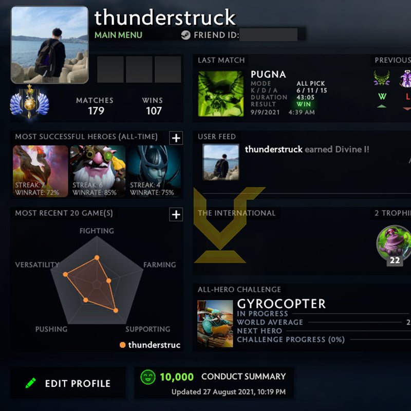 Divin I | MMR : 4600 - Comportement : 10000