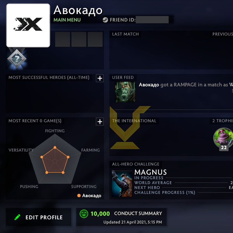 Not Calibrated | MMR: TBD - Behavior: 10000