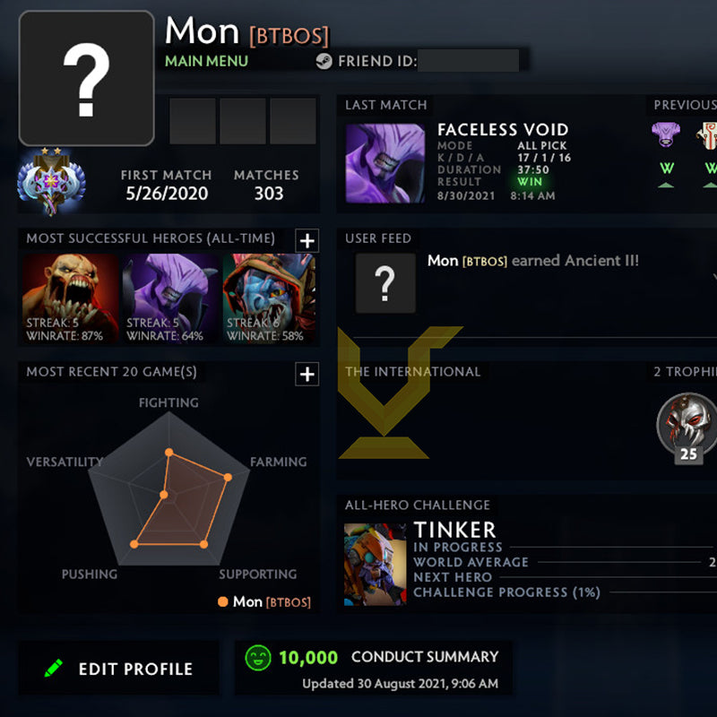 Ancient II | MMR: 4010 - Behavior: 9905