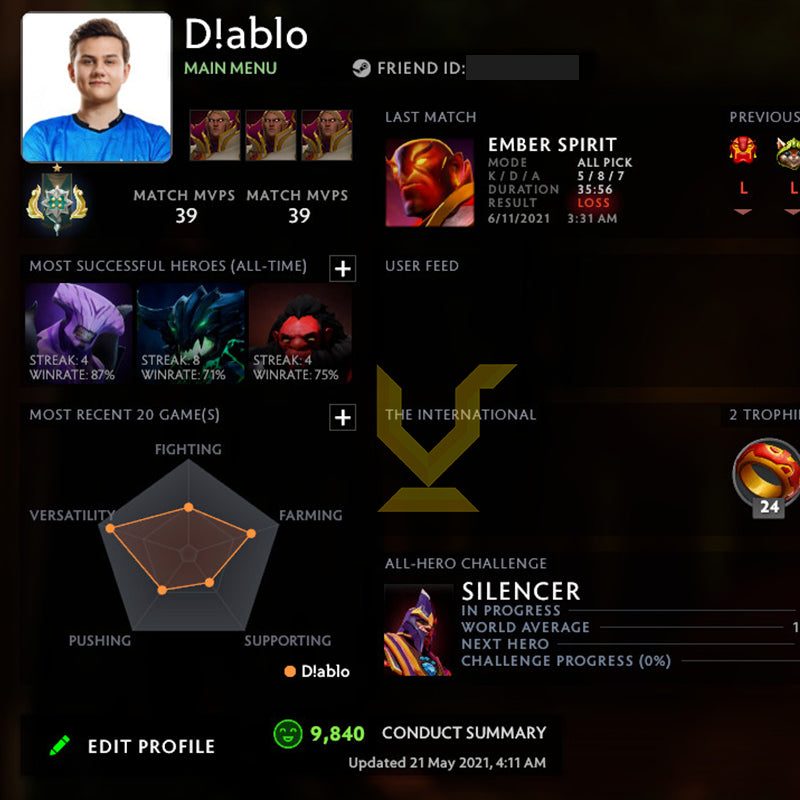 Archon I | MMR: 2220 - Behavior: 9840