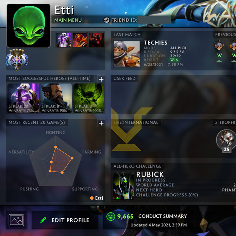 Ancient V | MMR: 4520 - Behavior: 10000