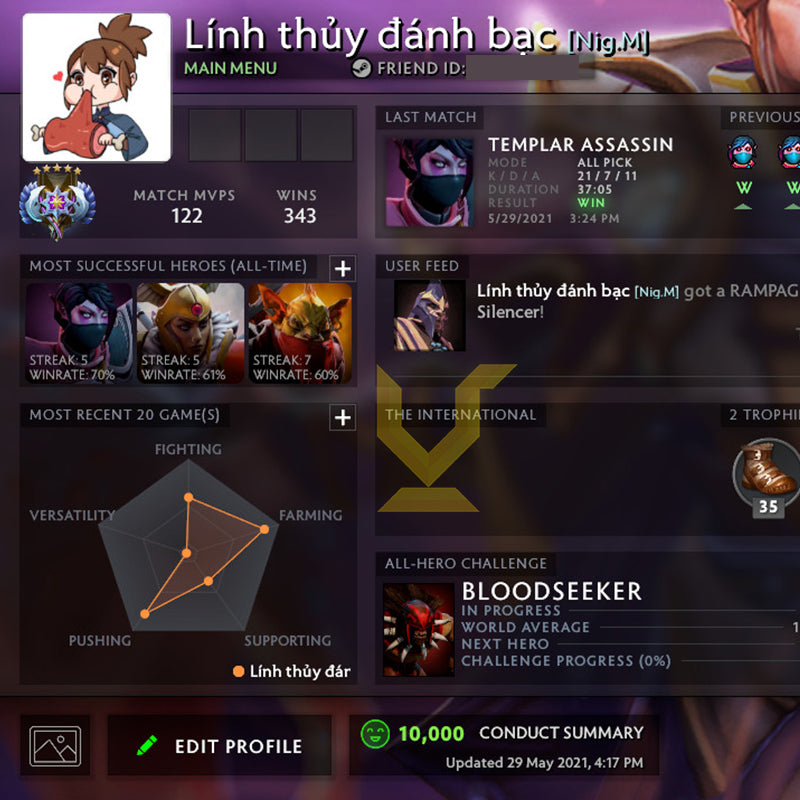 Ancient V | MMR: 4500 - Behavior: 10000