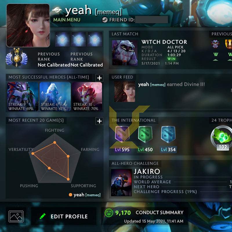 Divine II| MMR: 4890 - Behavior: 9170