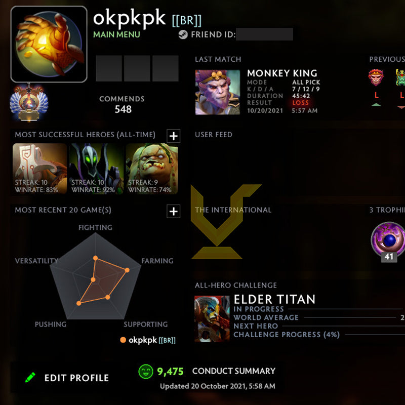 Immortel | MMR : 6480 - Comportement : 10000