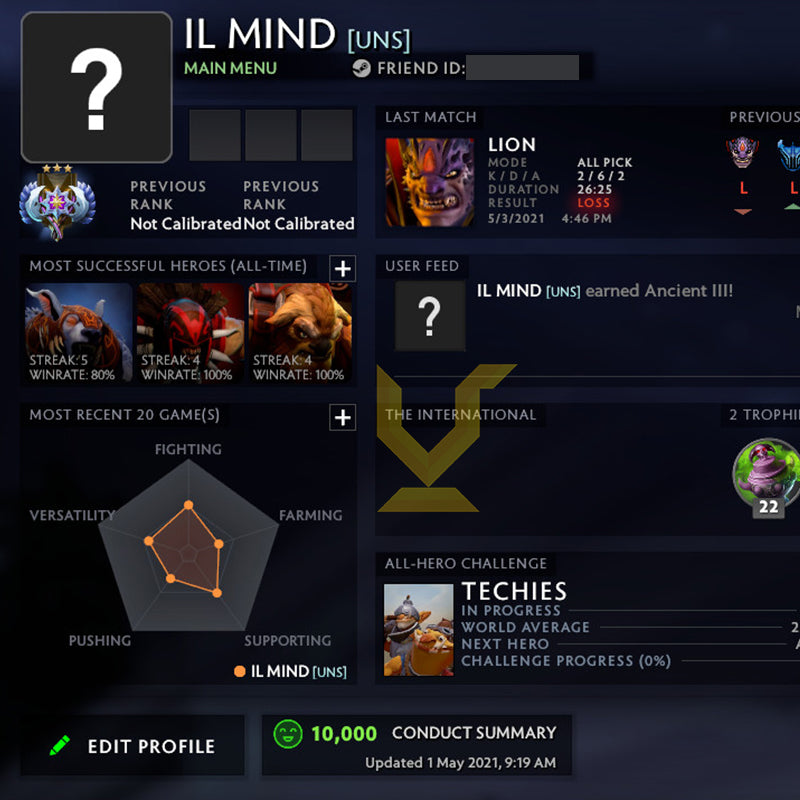 Ancient III | MMR: 4200 - Behavior: 10000