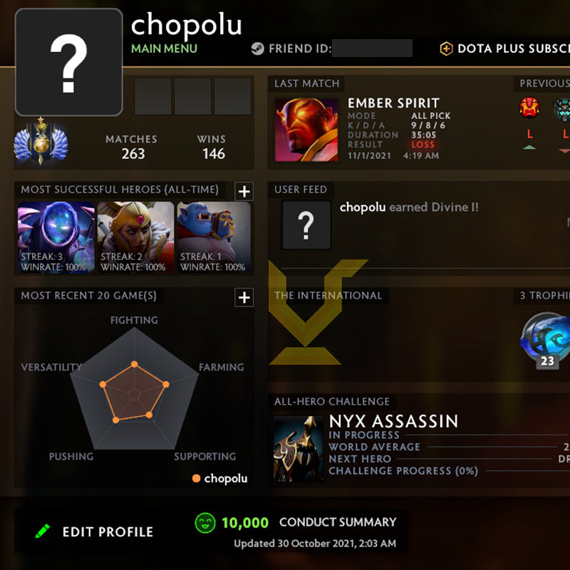 Divine I | MMR: 4750 - Behavior: 10000